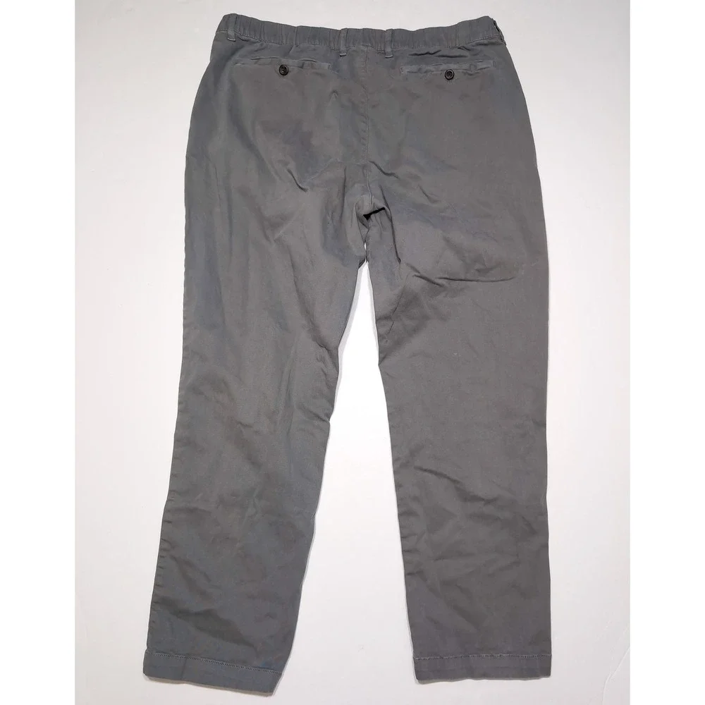 BearBottom Stretch Chino Pants Men XXL x 30 Grey Excellent Elastic Waist